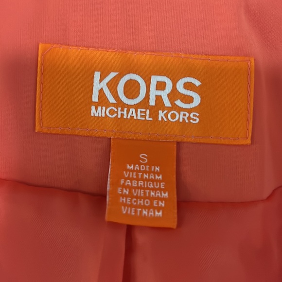 Michael Kors Papaya Orange Melon Trench Coat - Picture 13 of 14